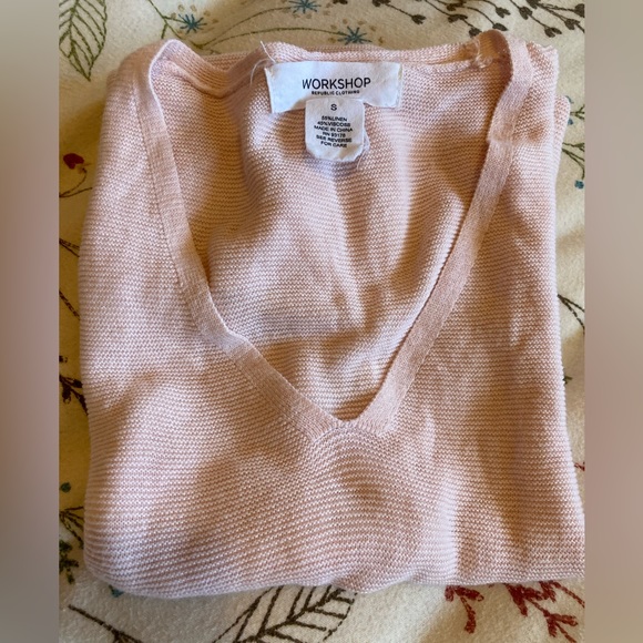 Workshop Republic Clothing Co. SMALL • Pink vest top • LINEN blend • summery 🥰 - Picture 8 of 8
